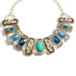 Odyssey Glam GemStone Bib Necklace